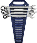 16 Pc. Reversible Ratcheting Combination Wrench Set with Tool Roll, Metric N6997