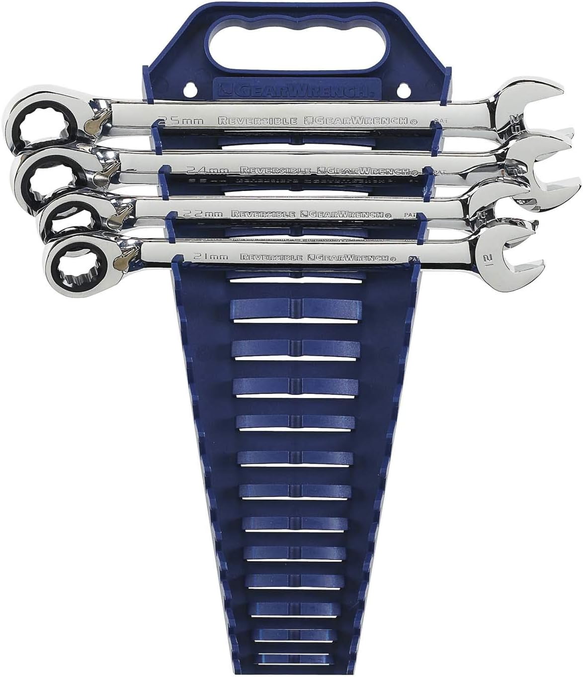 16 Pc. Reversible Ratcheting Combination Wrench Set with Tool Roll, Metric N6997