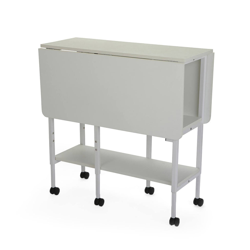 White Height Adjustable Cutting Table Y99941