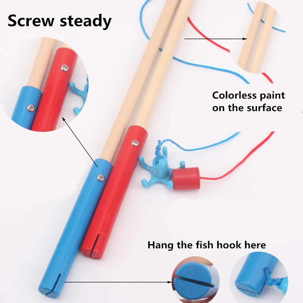 Wooden Magnetic Fishing Rod Toys For Kids L54777