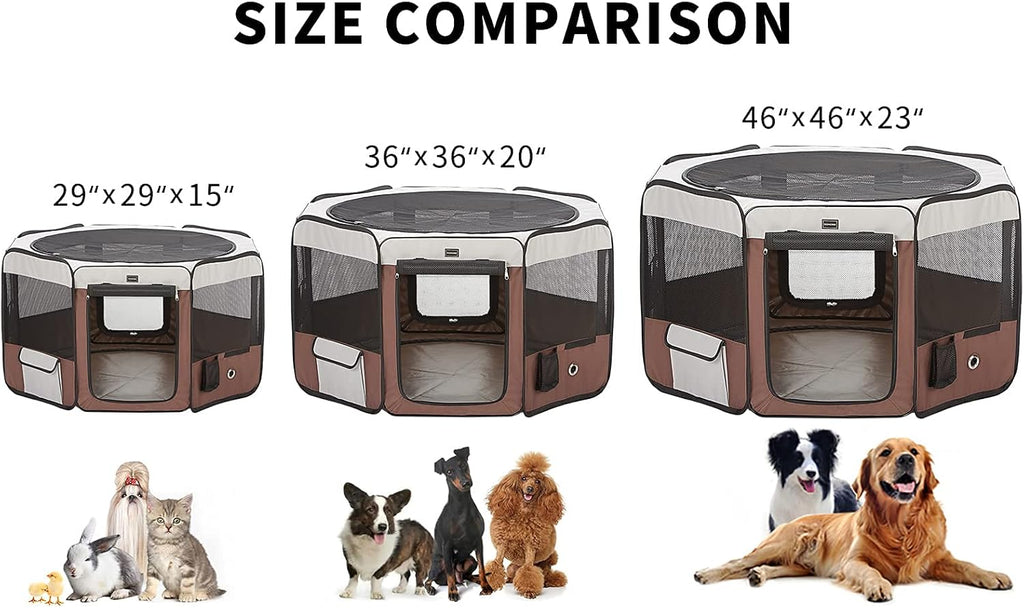Portable Dog Playpen with Carrying Case U4253