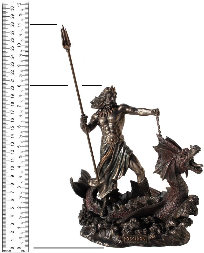 Cold Cast Bronze Hippocampus Statue G838729