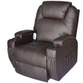 Brown PU Leather Recliner Massage Chair O60075