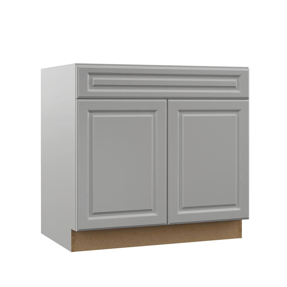 Heron Gray 36x34.5x23.75 in. ADA Sink Base Kitchen Cabinet V271324