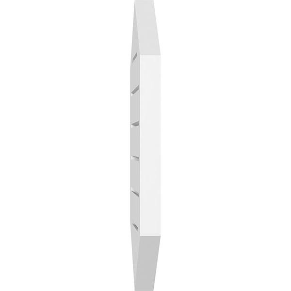 24x22W x 40x22H Vertical Peaked Surface Mount PVC Gable Vent 12/12 Pitch E799