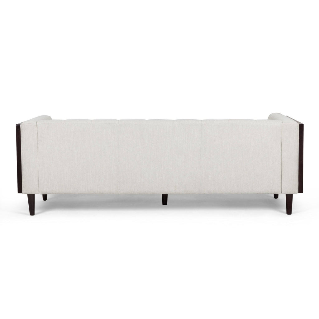 Tufted 3 Seater Sofa Beige/Brown N385