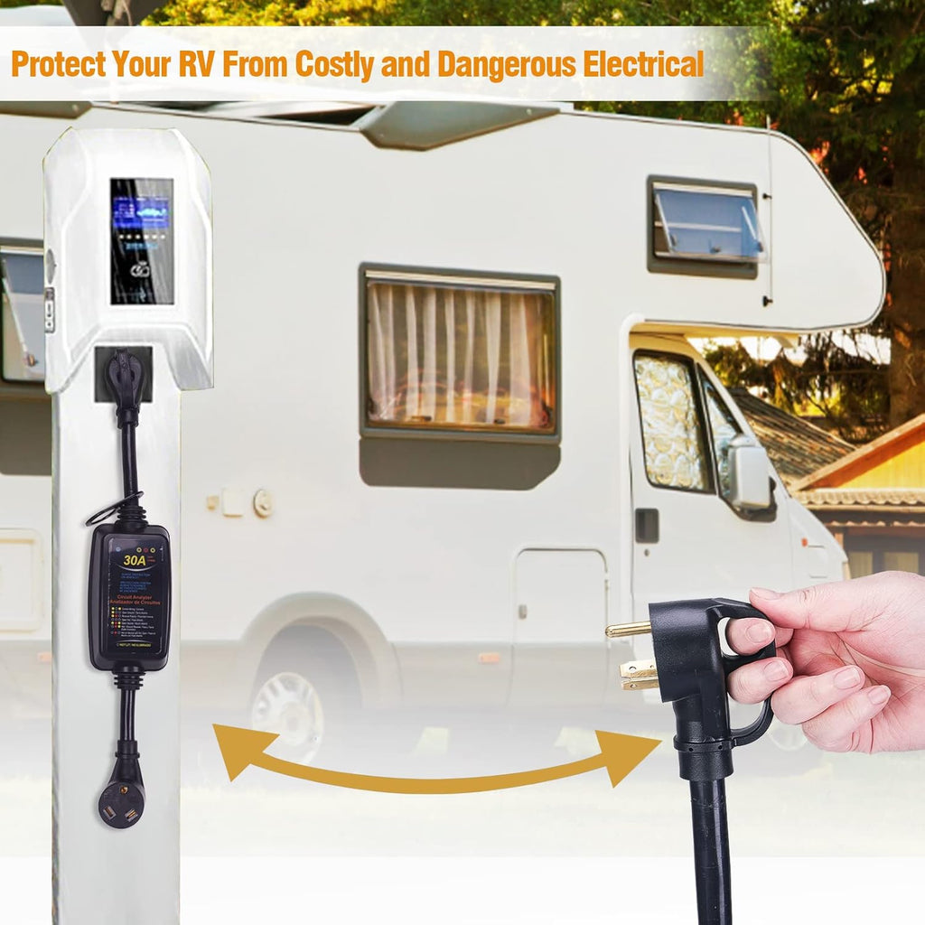 30Amp RV Surge Protector with UL Certificate F272
