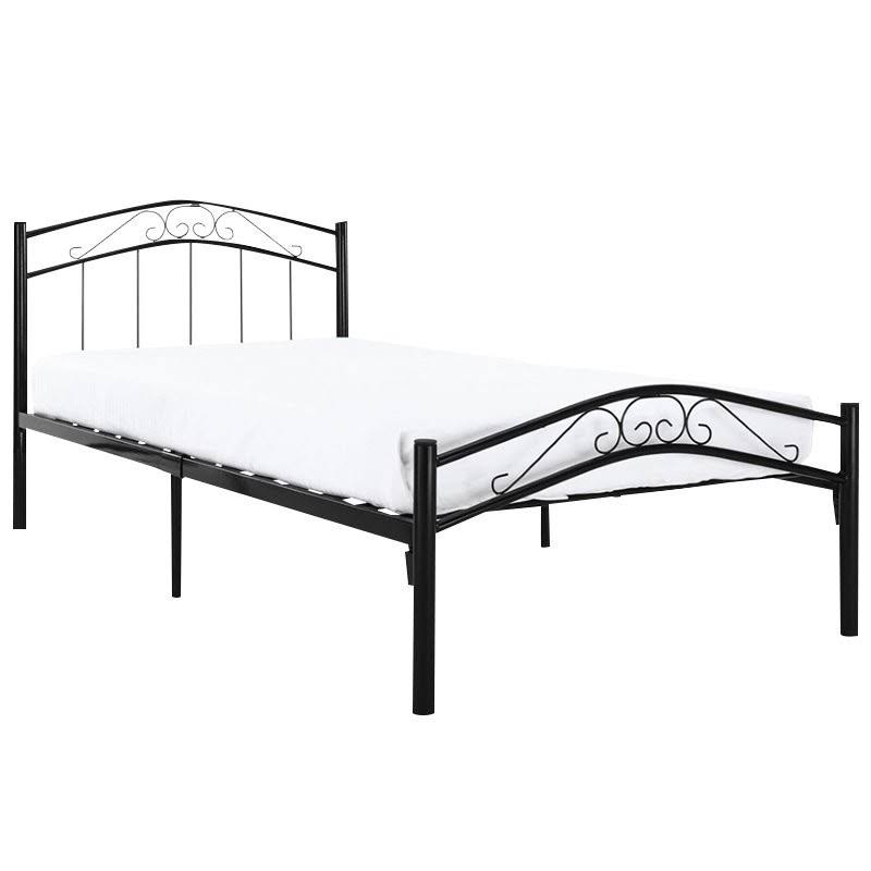 Twin Metal Bed in Black X466059