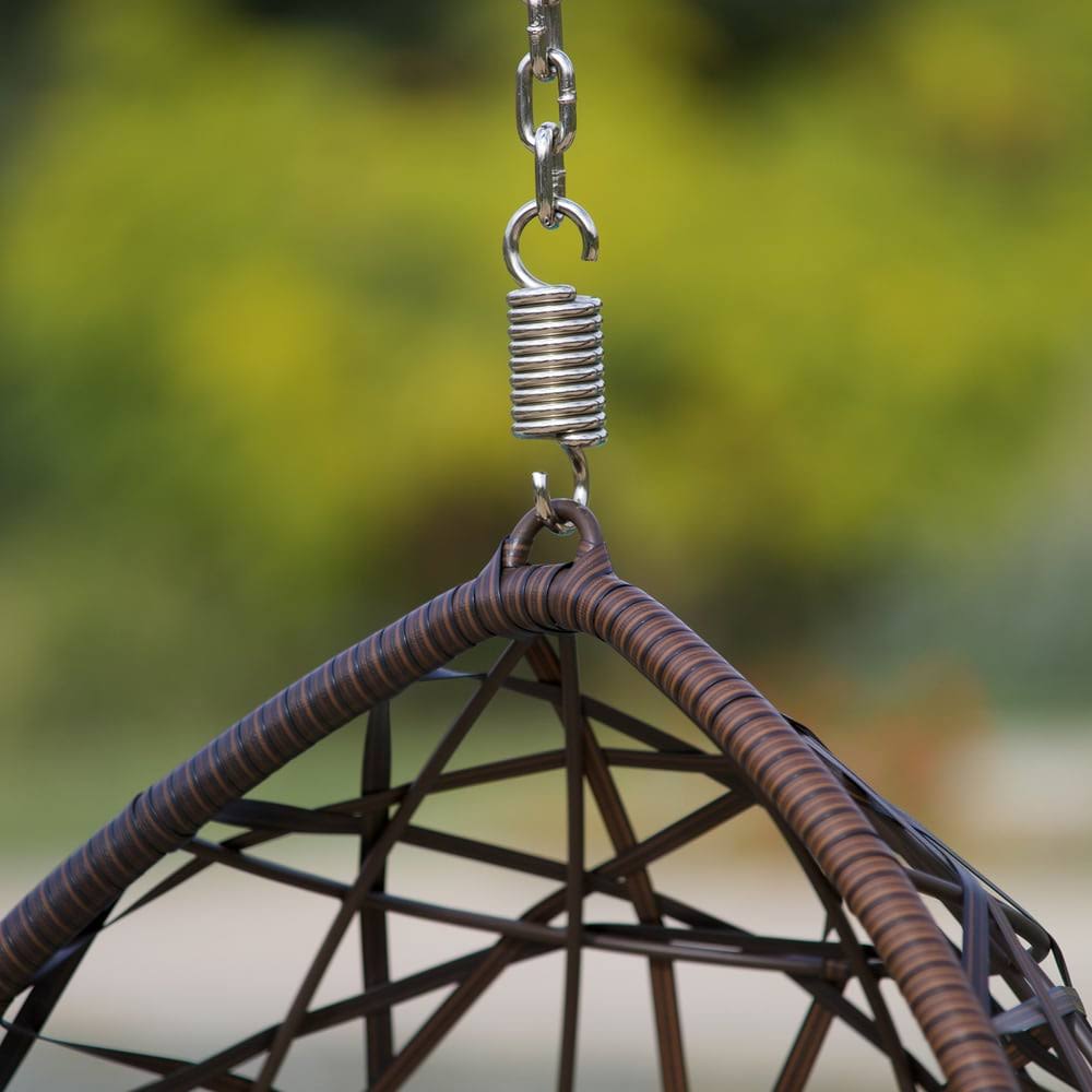 Brown Wicker Patio Tear Drop Chair U557104