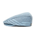 Heather Blue Washed Navy Snap Cap B2123