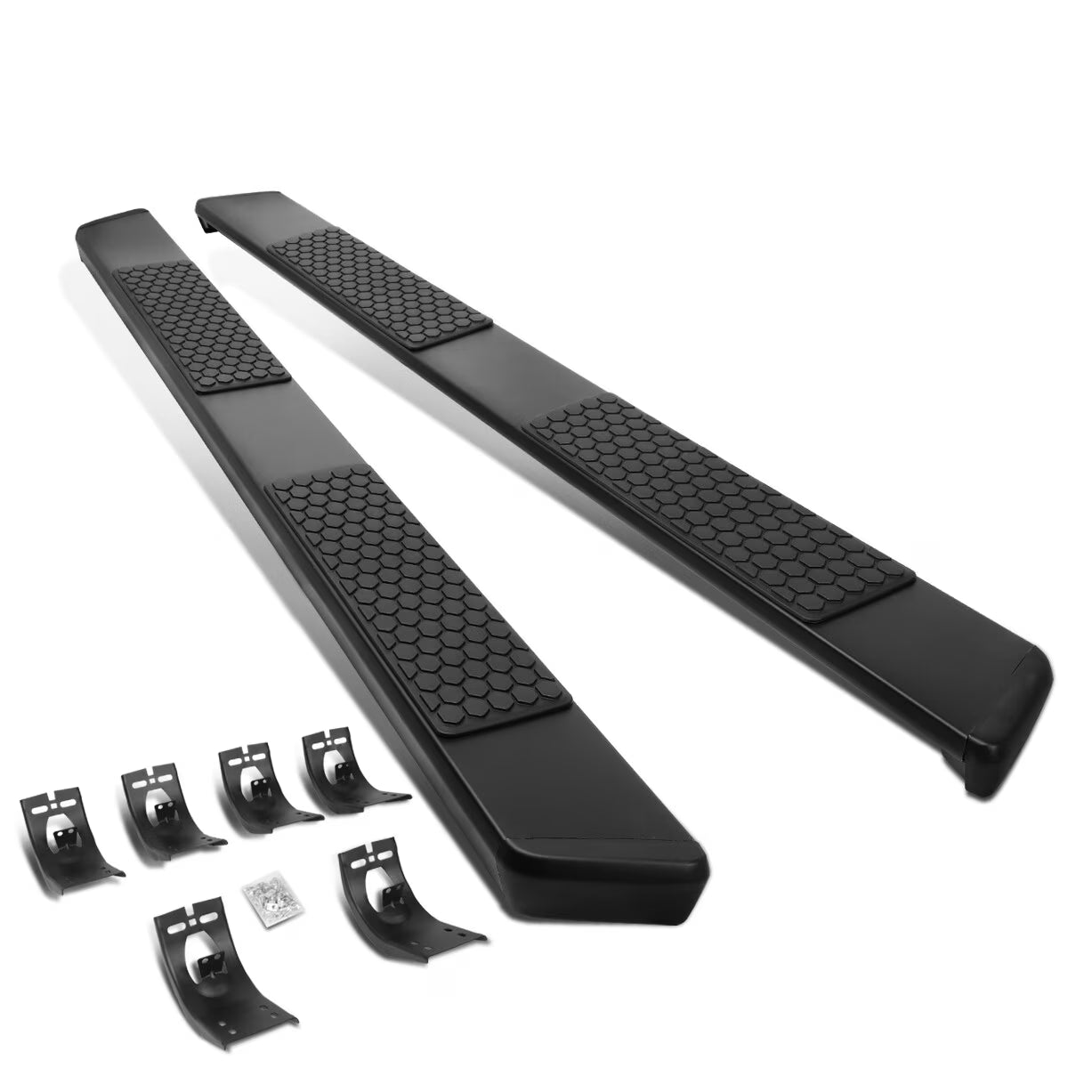Pair 5" Coated Stainless Steel Side Step Nerf Bar Running Boards F624