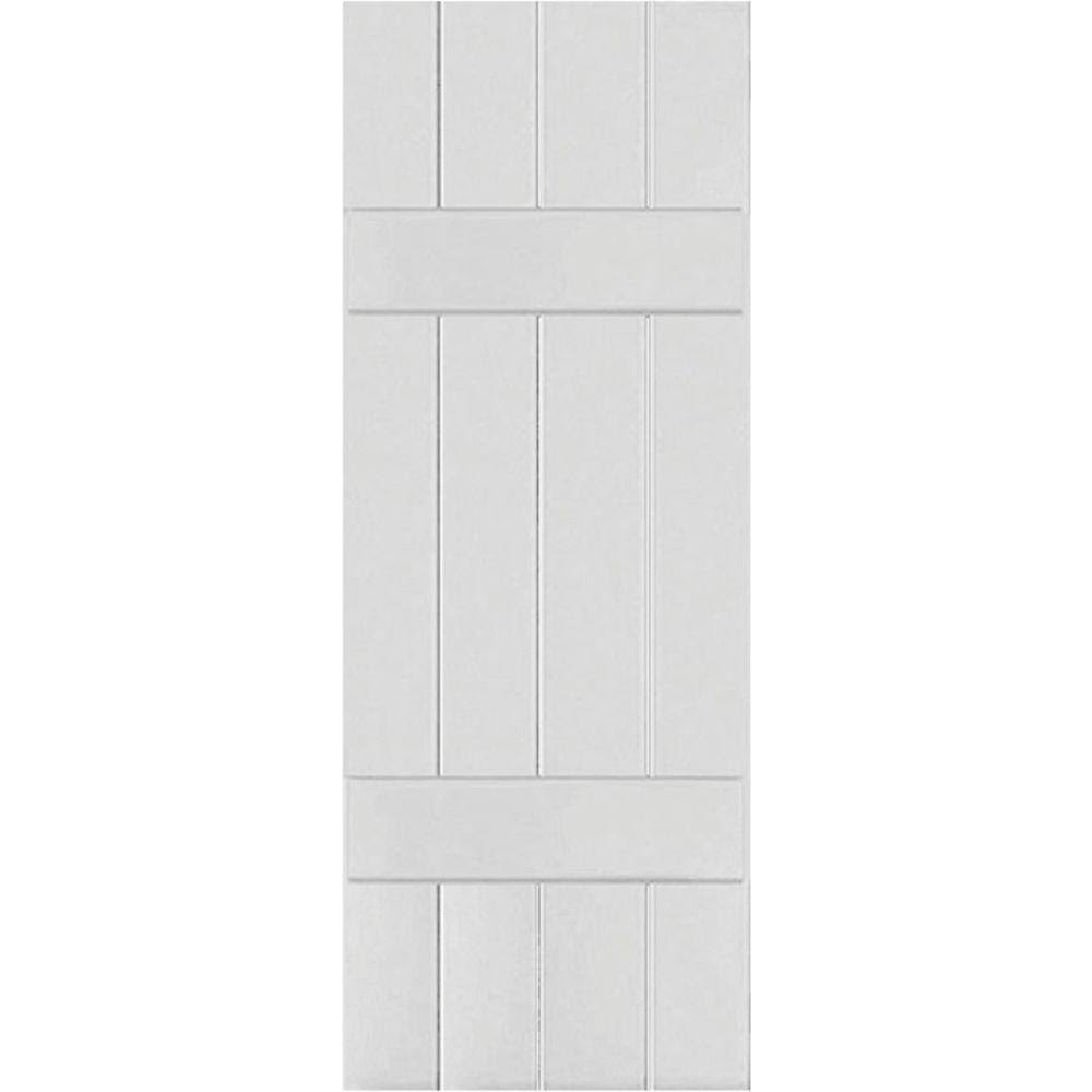 Primed Sapele Mahogany Board and Batten Shutters Pair V17497
