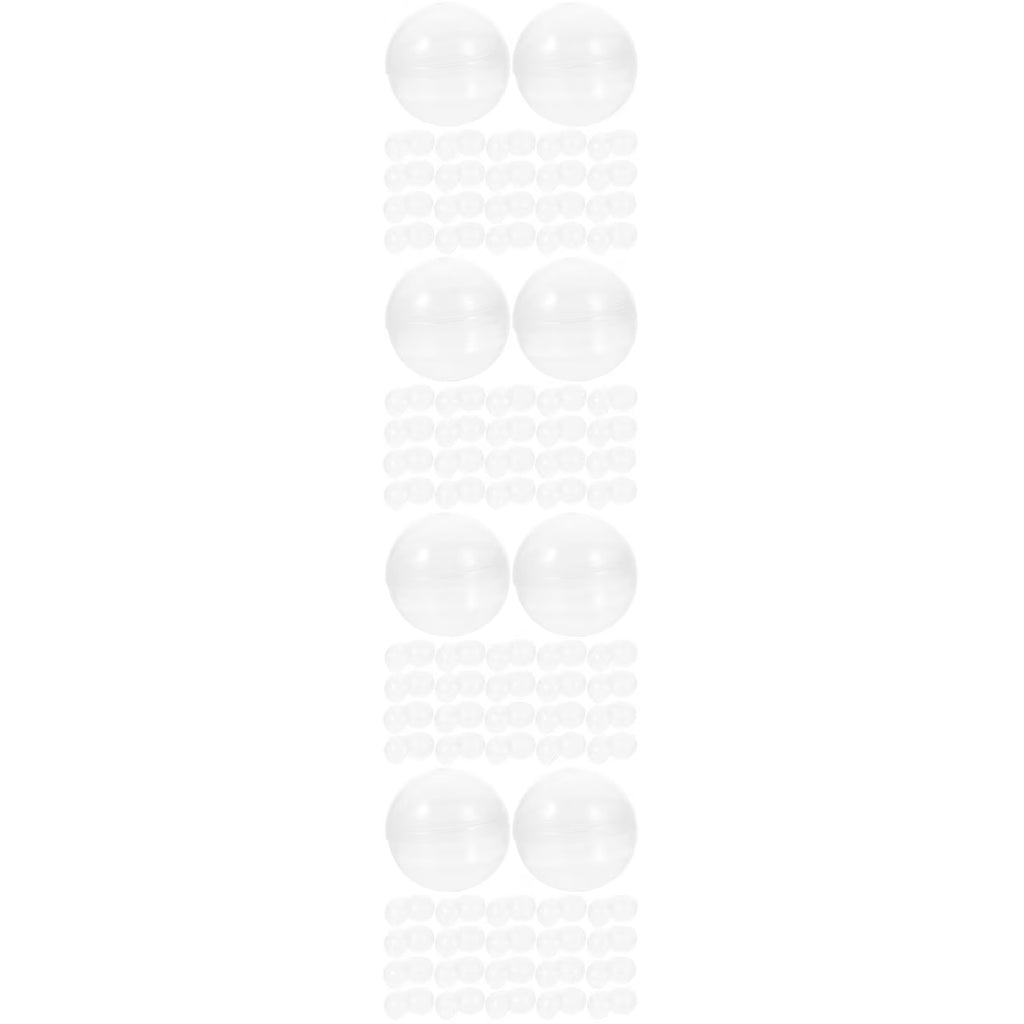 200 pcs Clear Plastic Fillable Balls U683277