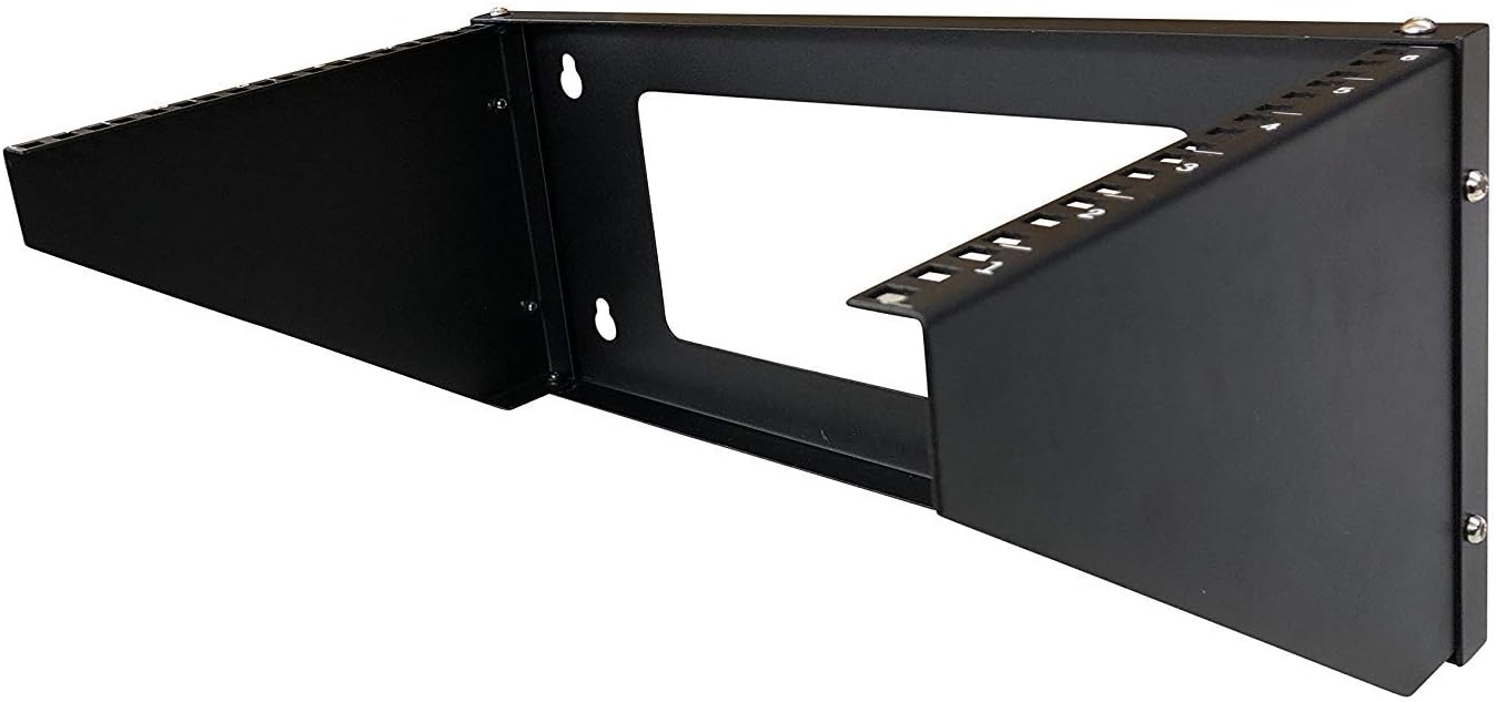 19 Inch Steel Vertical Rack Wall Mountable Server Rack Mount (Black-6U) W2121