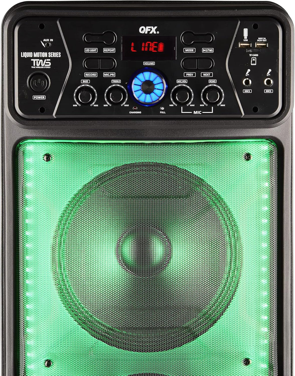 Portable Speaker with Wireless Microphone and FM Radio U6477
