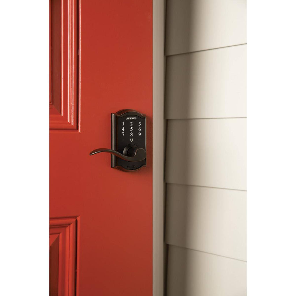 Matte Black Touch Lock with Accent Lever F561