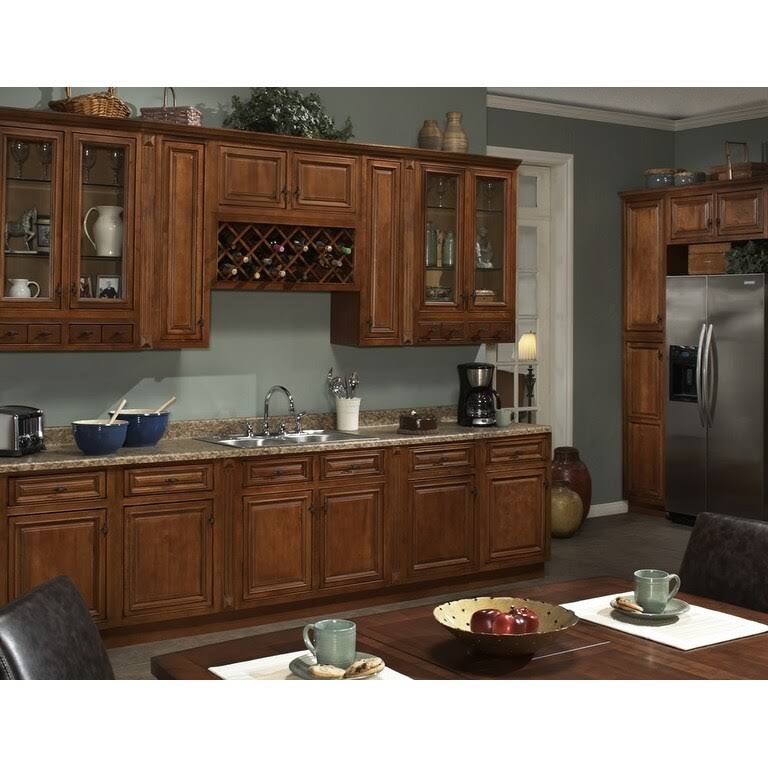 Burnt Cinnamon Blind Corner Kitchen Wall Cabinet X13441