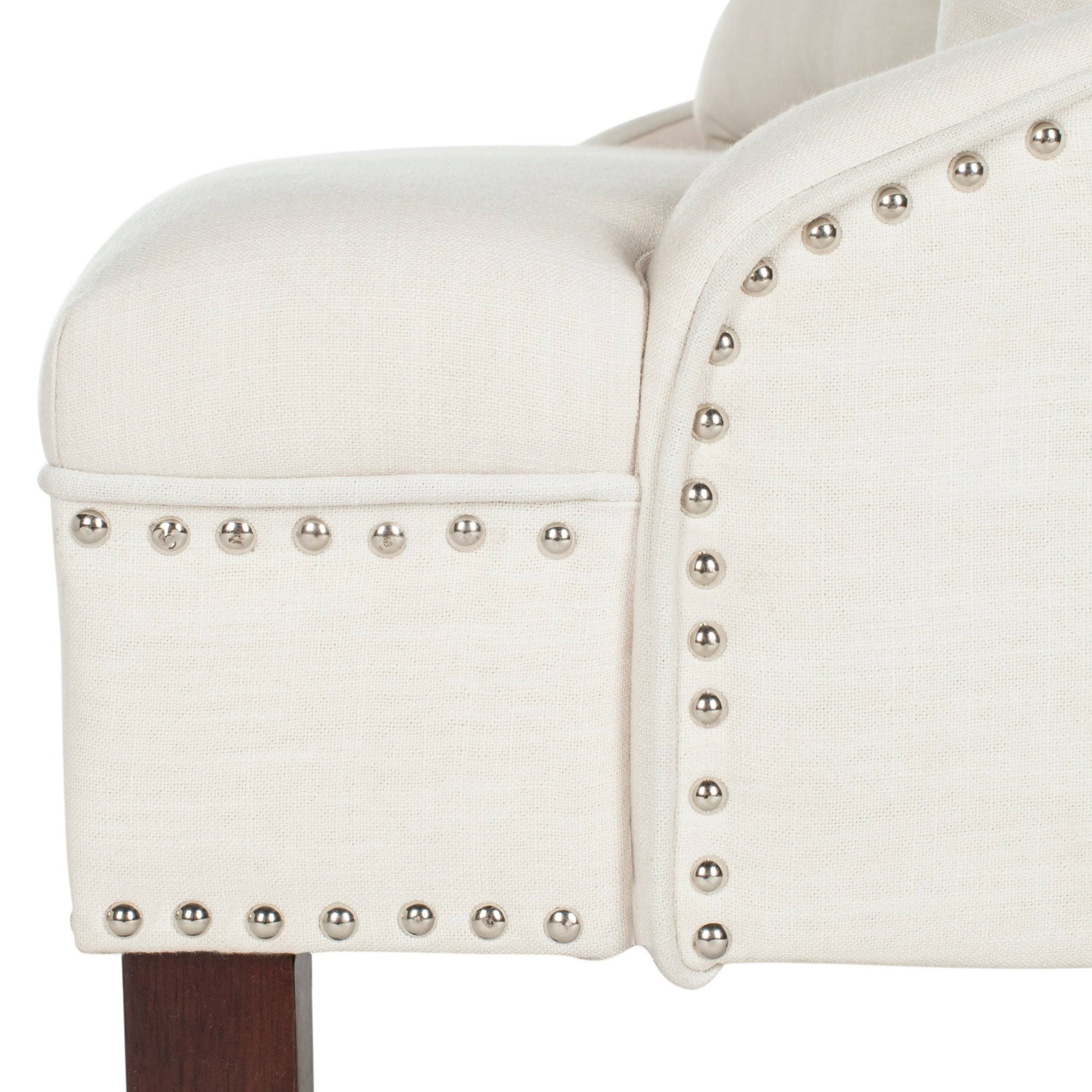 Light Beige Linen Settee M597