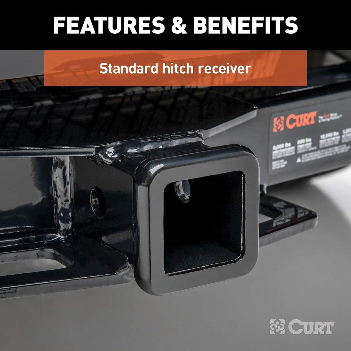 Class 3 Trailer Hitch, 2-Inch Receiver, Pack of 2 V221611