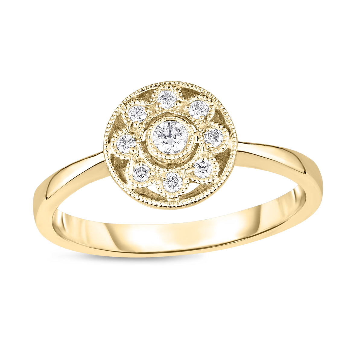 10K Gold Diamond Promise Ring X60144