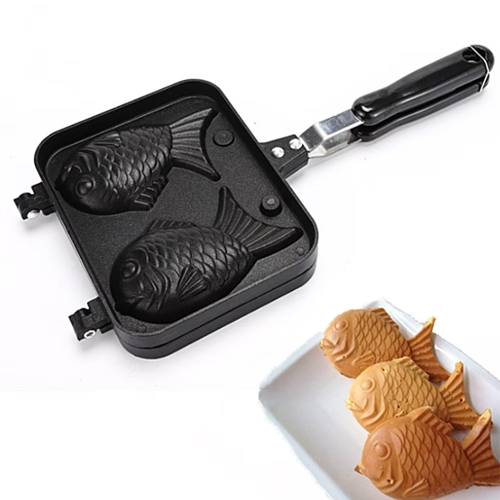 Non-stick Fish-shaped Waffle Iron Aluminum Alloy Mold M20750