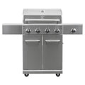 4 Burner Stainless Steel Propane Gas BBQ Grill with Side Burner Z649