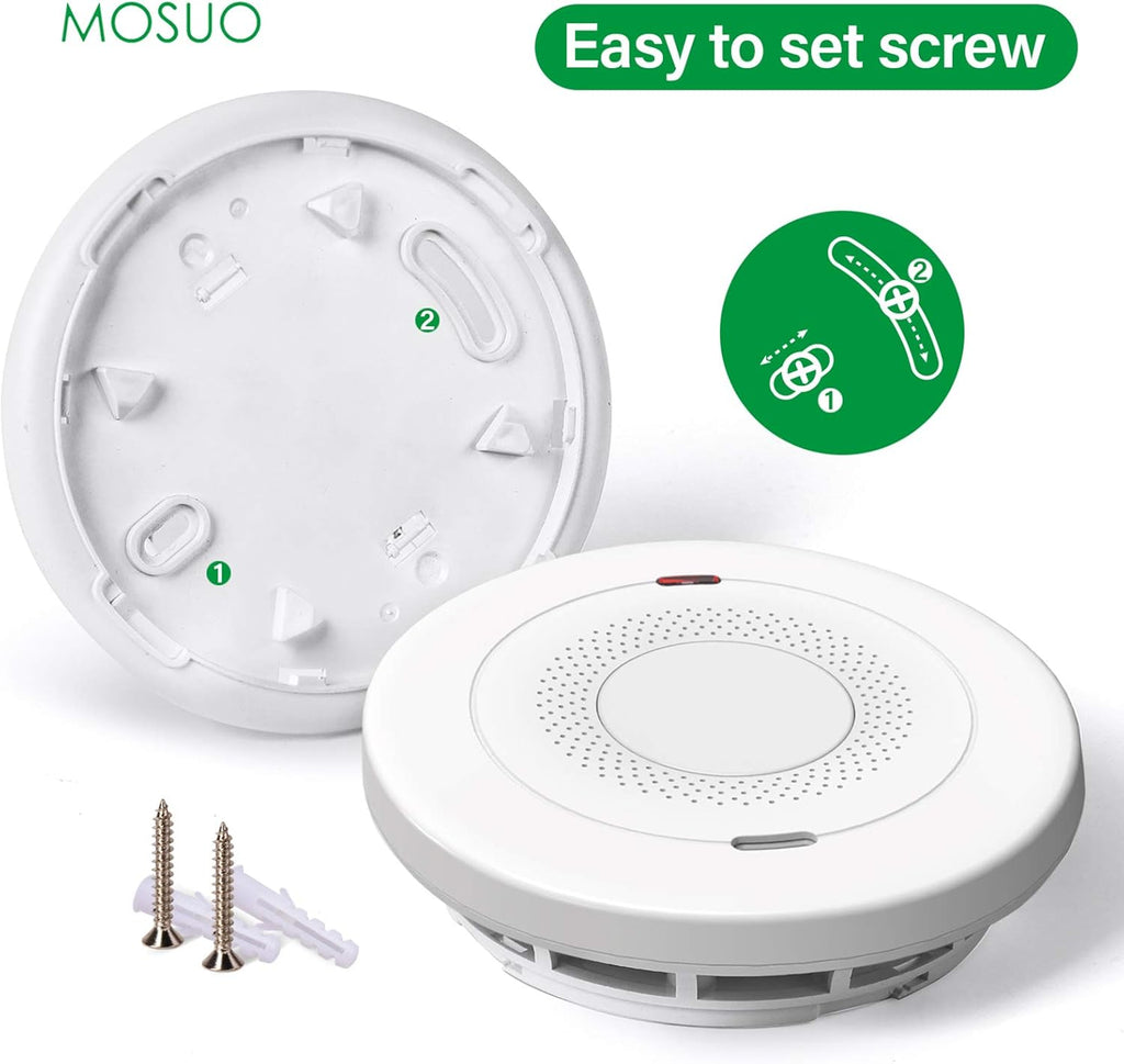 Dual Sensor Smoke and Carbon Monoxide Detector Alarm, 10-Year Battery, Pack of 2 C272