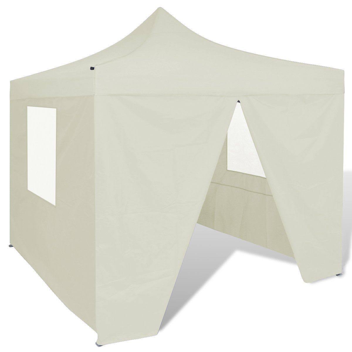Cream Foldable Tent with 4 Walls B5105