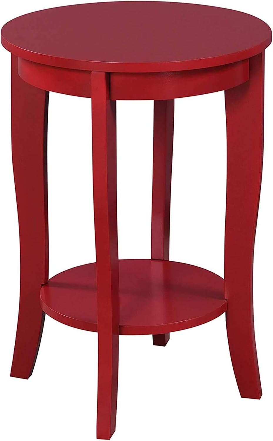 White Round End Table T778143