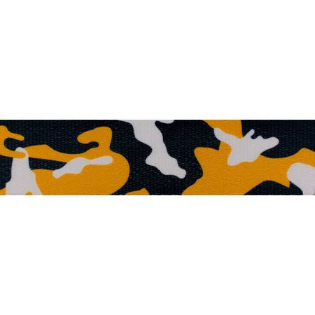 Black and Gold Camo Polyester Webbing, 50 Yards S66871