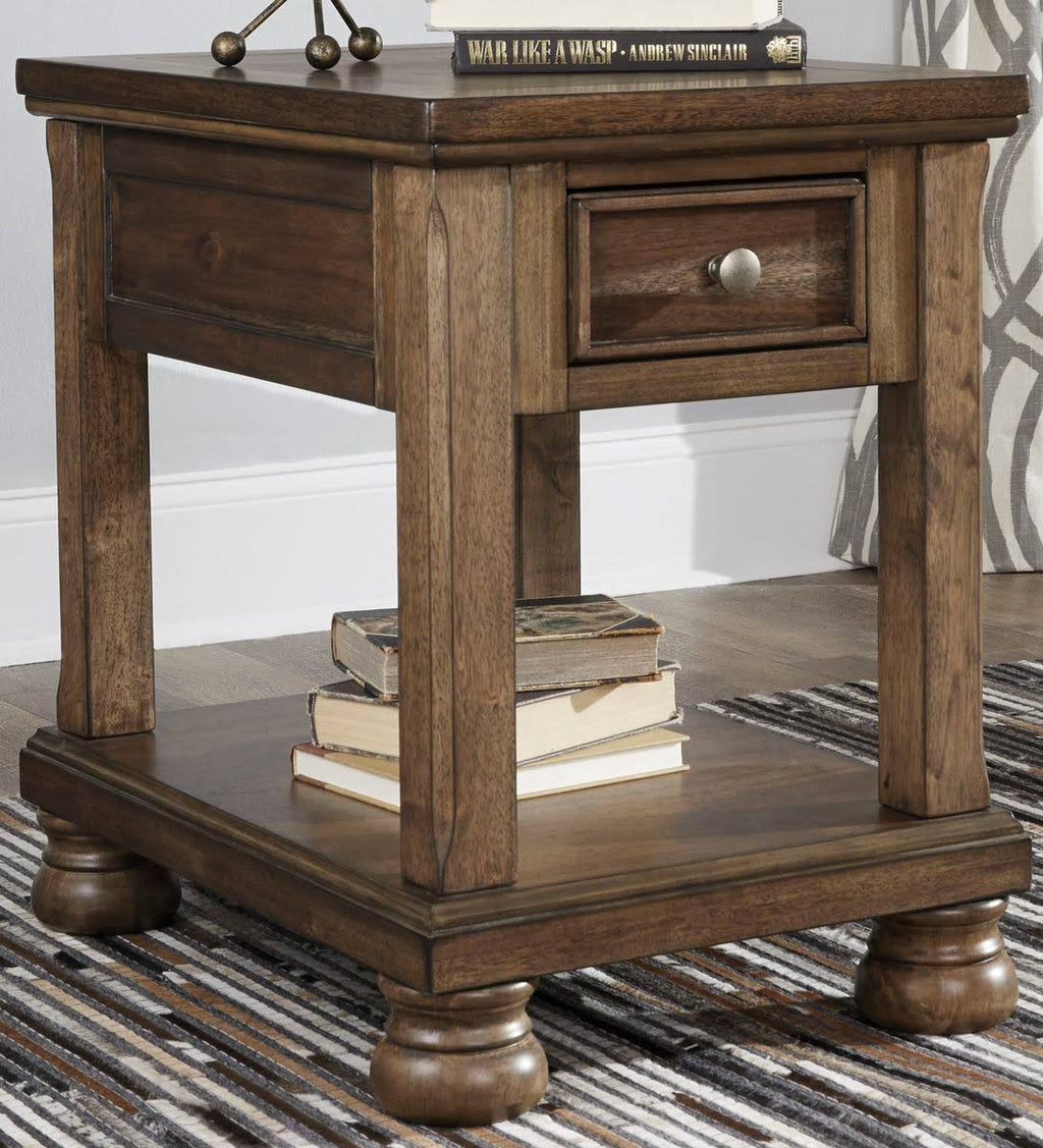 Medium Brown Chair Side End Table W504
