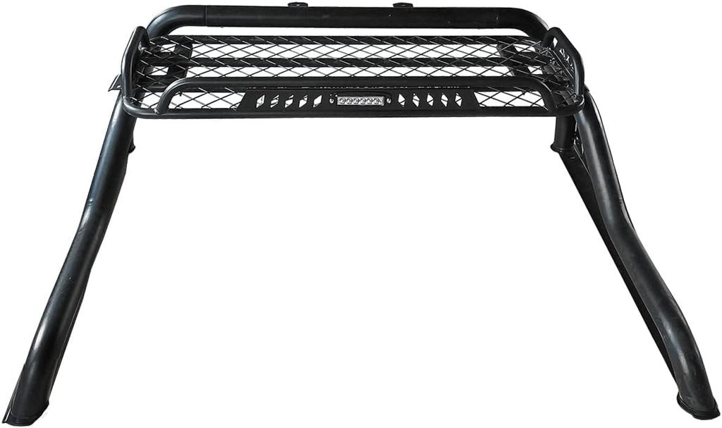 Black Roll Bar Adjustable with Cargo Basket O2809