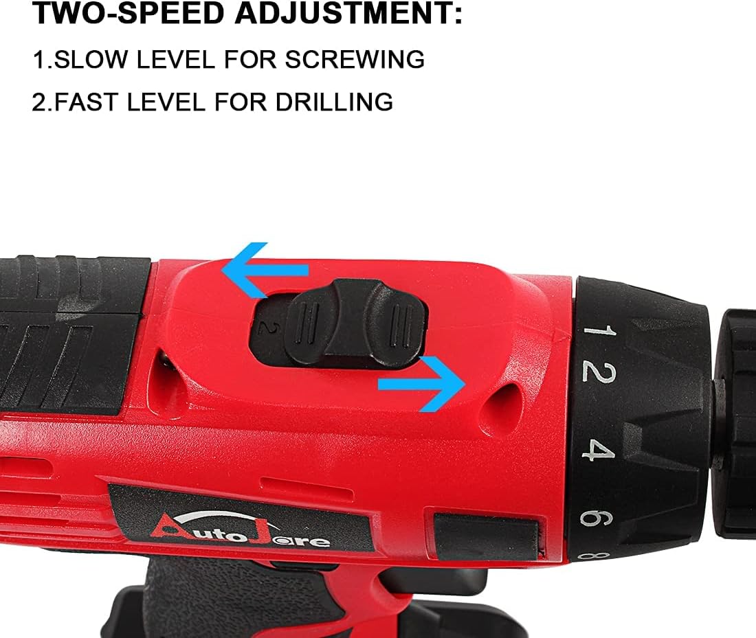 20V max Cordless Drill Kit with 24pcs Accessories Carry Case P95075