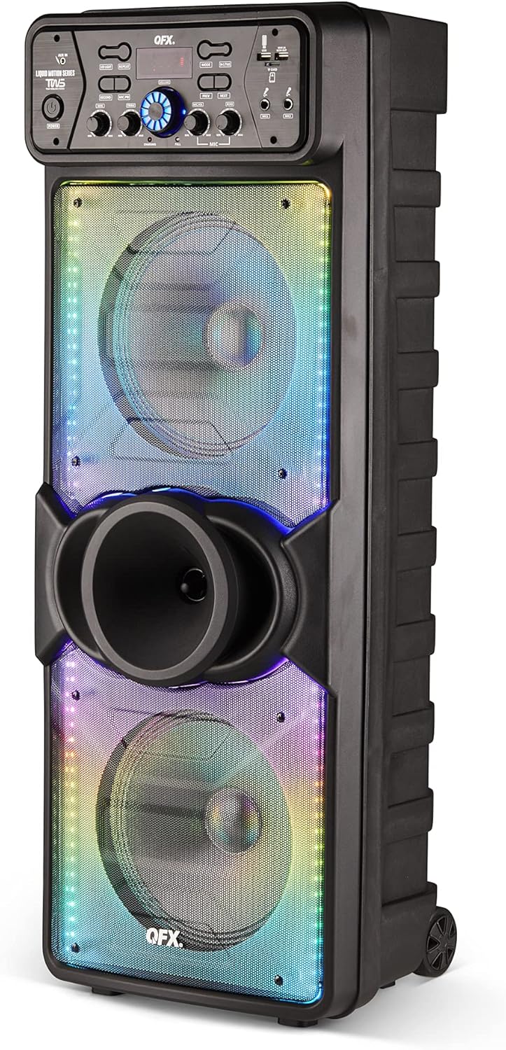 Portable Speaker with Wireless Microphone and FM Radio U6477