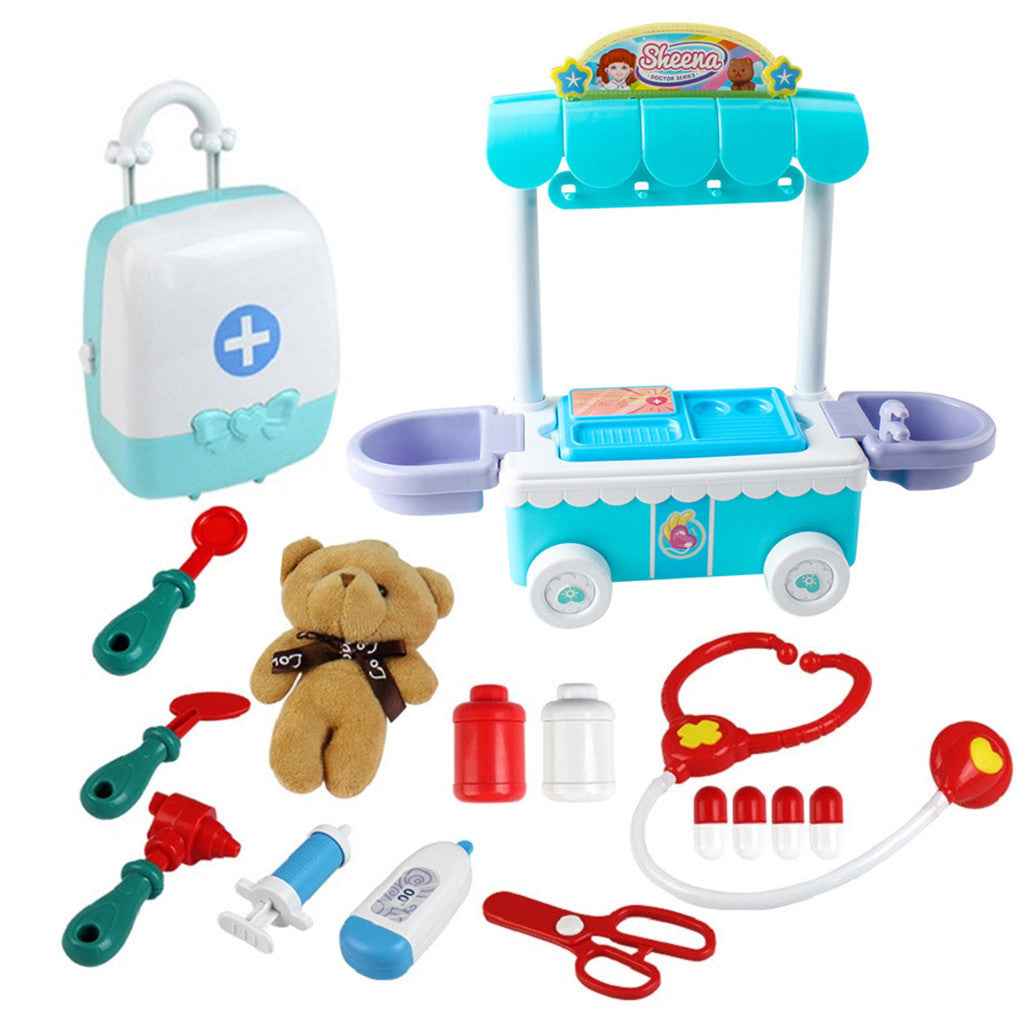 Doctor Kit Surgical Car with Music Children Play House Educational Role Play C251