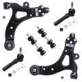 6pc Front End Control Arms Kit with Ball Joint Tie Rods Sway Bars H588