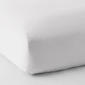 White 500-Thread Count Cotton Sateen Queen Fitted Sheet M1788