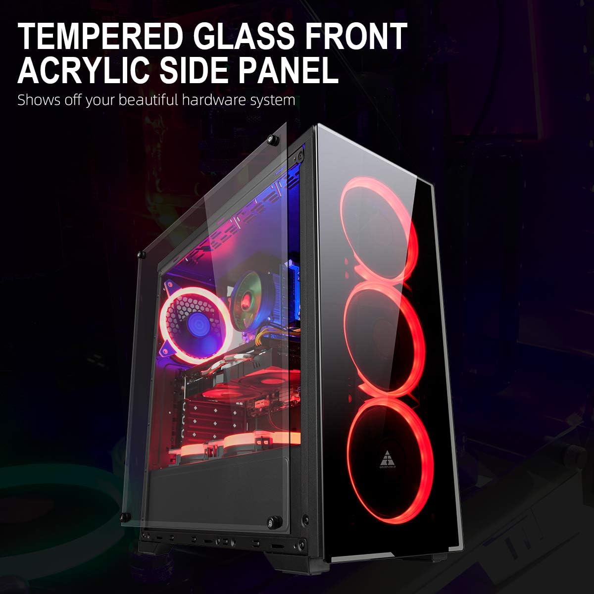 ATX Computer Case with Acrylic Side Panel F164495