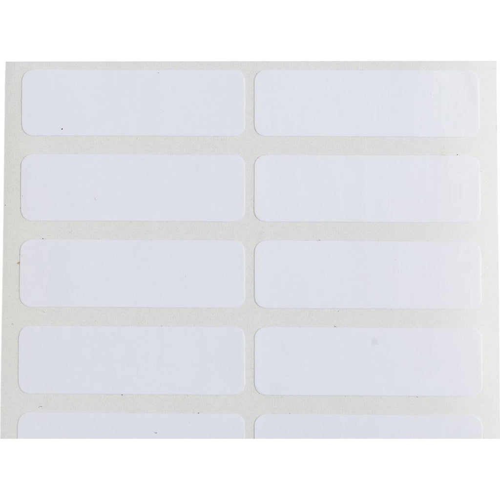 White 1.25IN x 0.375in N140