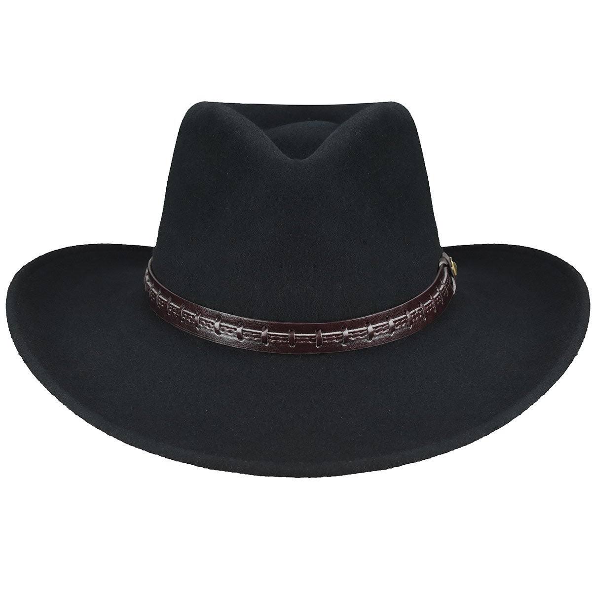 Black Wool Western Hat K9867