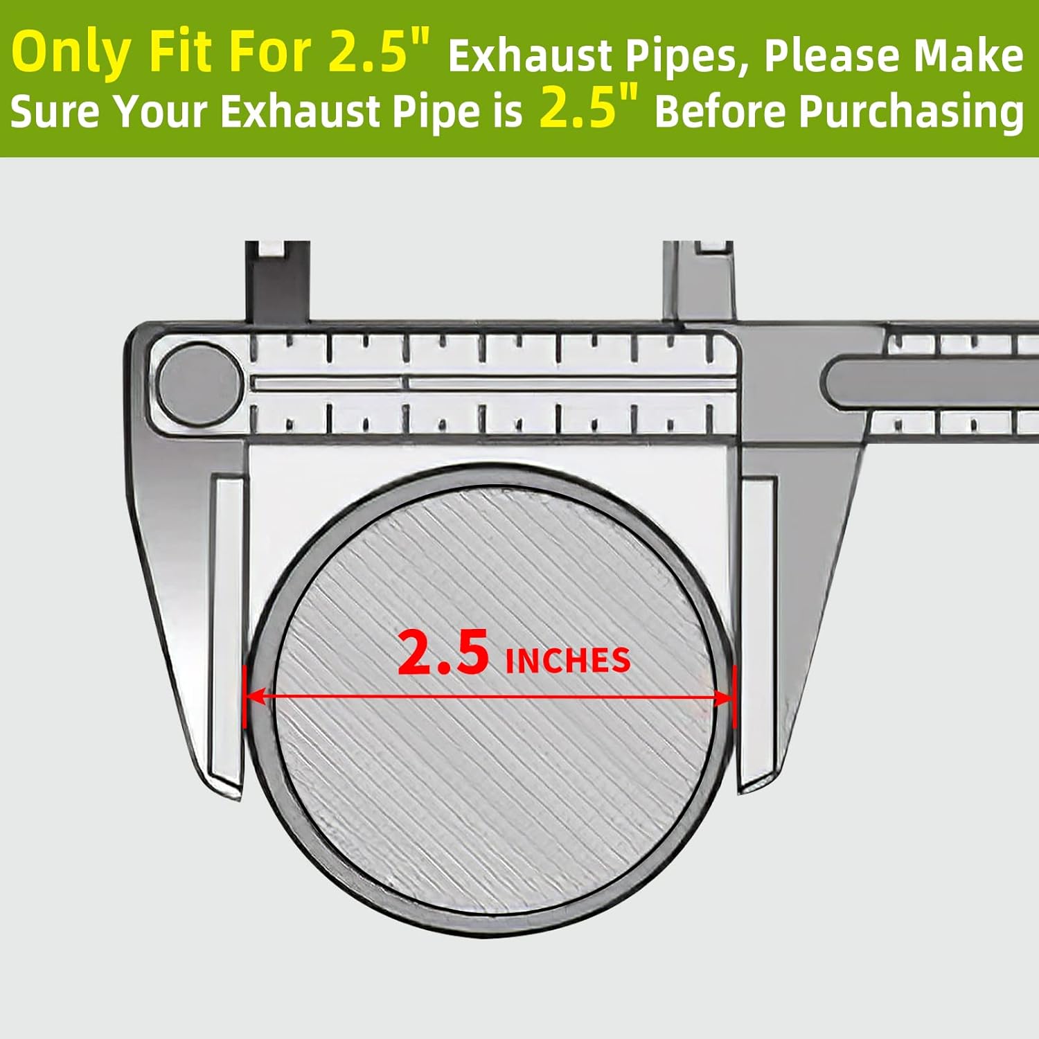 2-Pack Universal Catalytic Converter, 2.5 Inlet/Outlet, Stainless Steel Shell S932