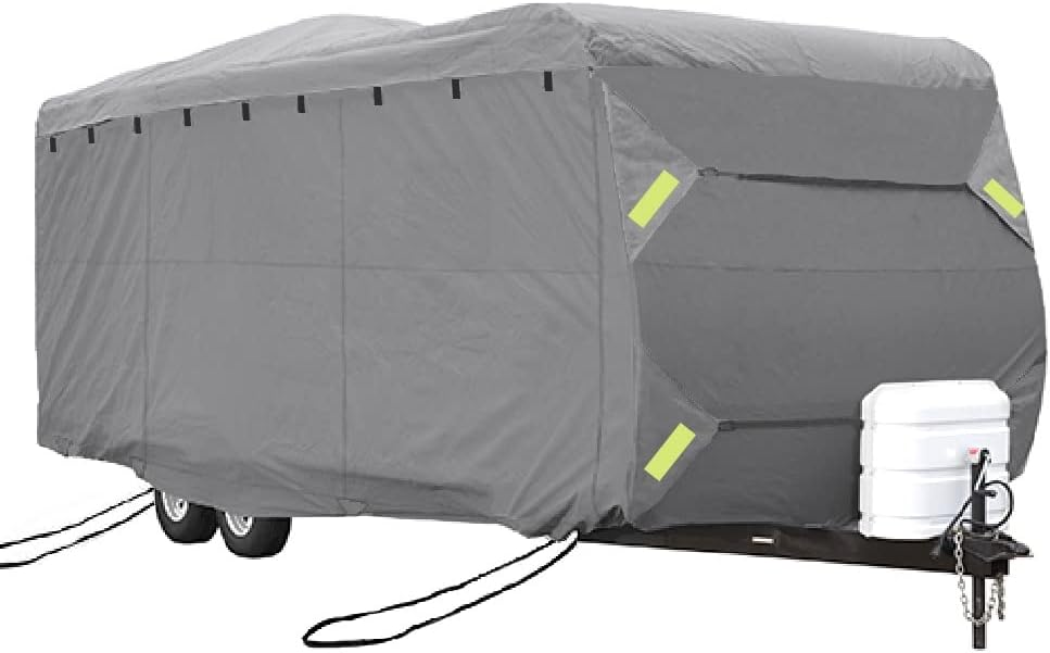 RV Cover 4-ply Top Panel Grey Fits 33'-35' Trailers W8455