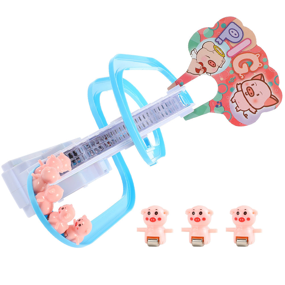 Electric Piggy Climbing Stairs Tracks Slide Toy U544