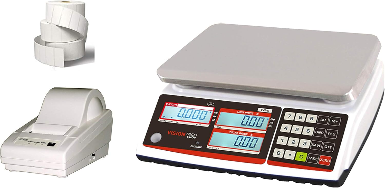 Price Computing Scale with DLP-50 Thermal Label Printer and 1 Case of Labels S170924