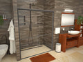 Bronze Shower Base with Grate K994