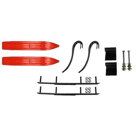 7 1/4 inch Snowmobile Skis with 6 inch Round Bars Kit W31528
