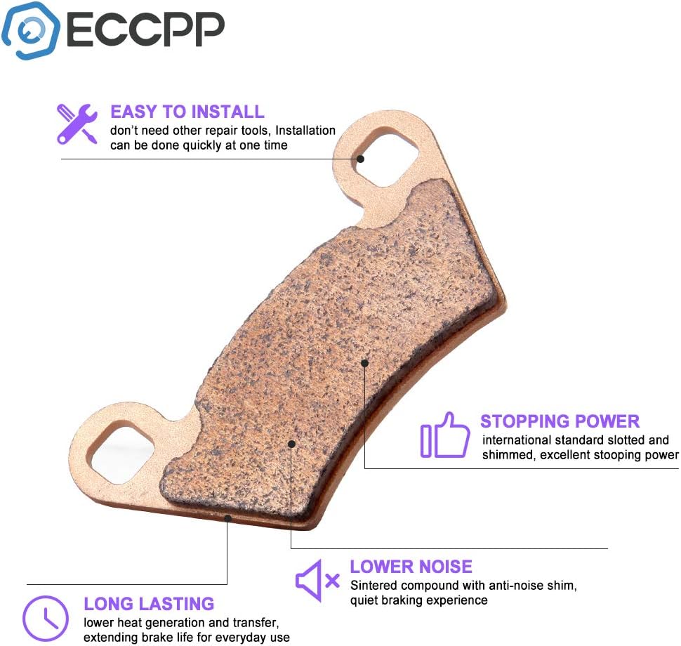 Brake Pads Front and Rear Sintered Replacement Kits Pack of 2 Y74542