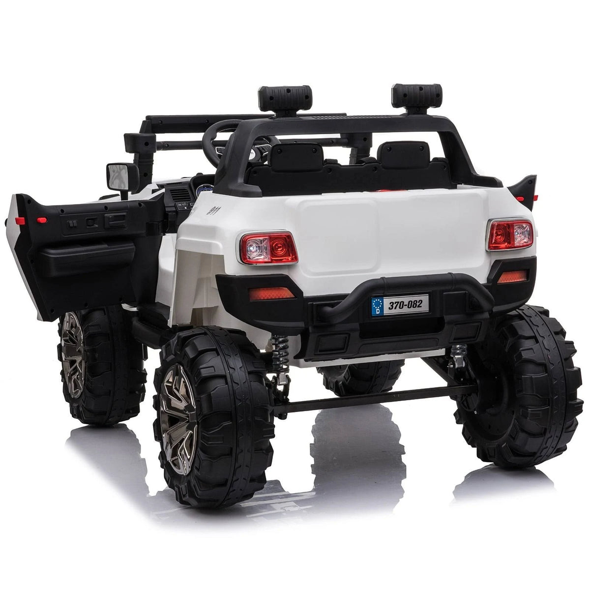 Red 12V Kids Electric 2-Seater Ride on Police Car SUV Truck Toy with Parental Remote Control V36517