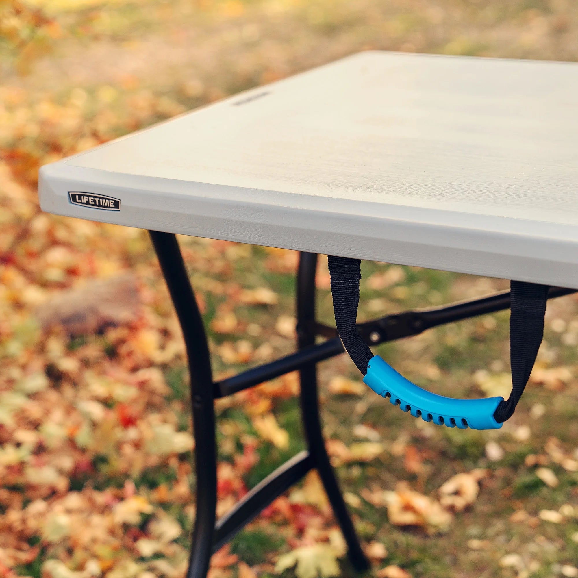 Gray 5 Foot Rectangle Fold-in-Half Table Q2151