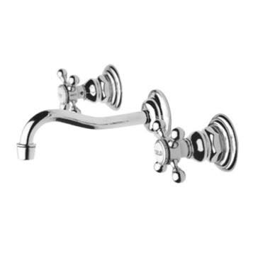 Wall Mount Lavatory Faucet Satin Gold R106221